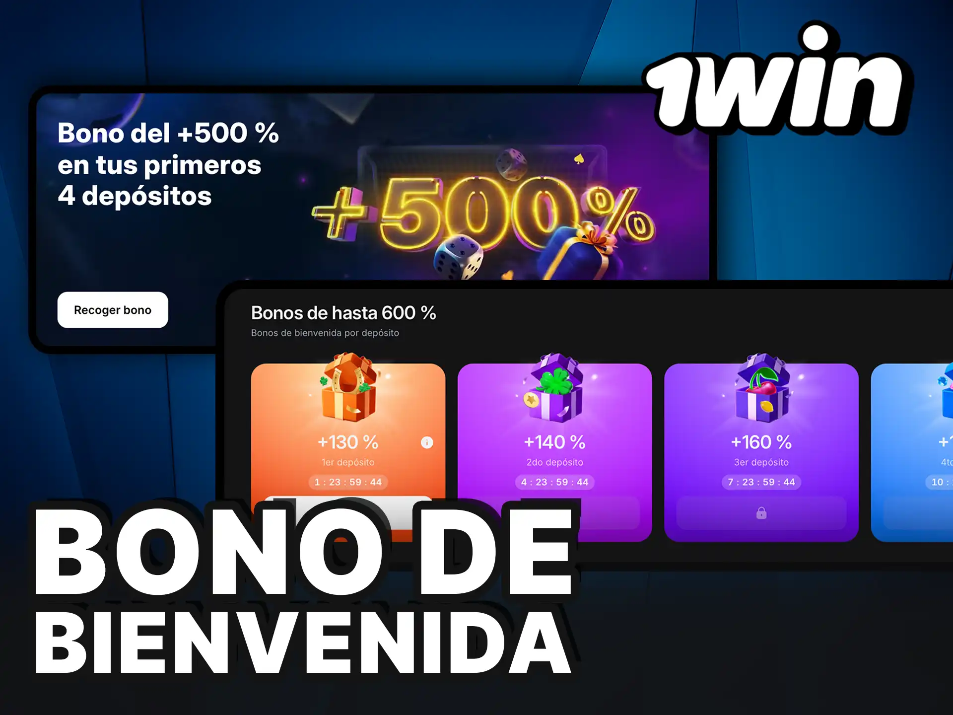 Bono de bienvenida de 1Win y empieza a ganar.