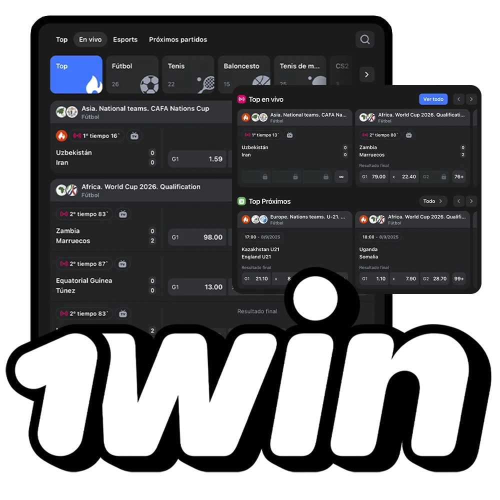 Apuestas deportivas en 1Win Perú con grandes ganancias.