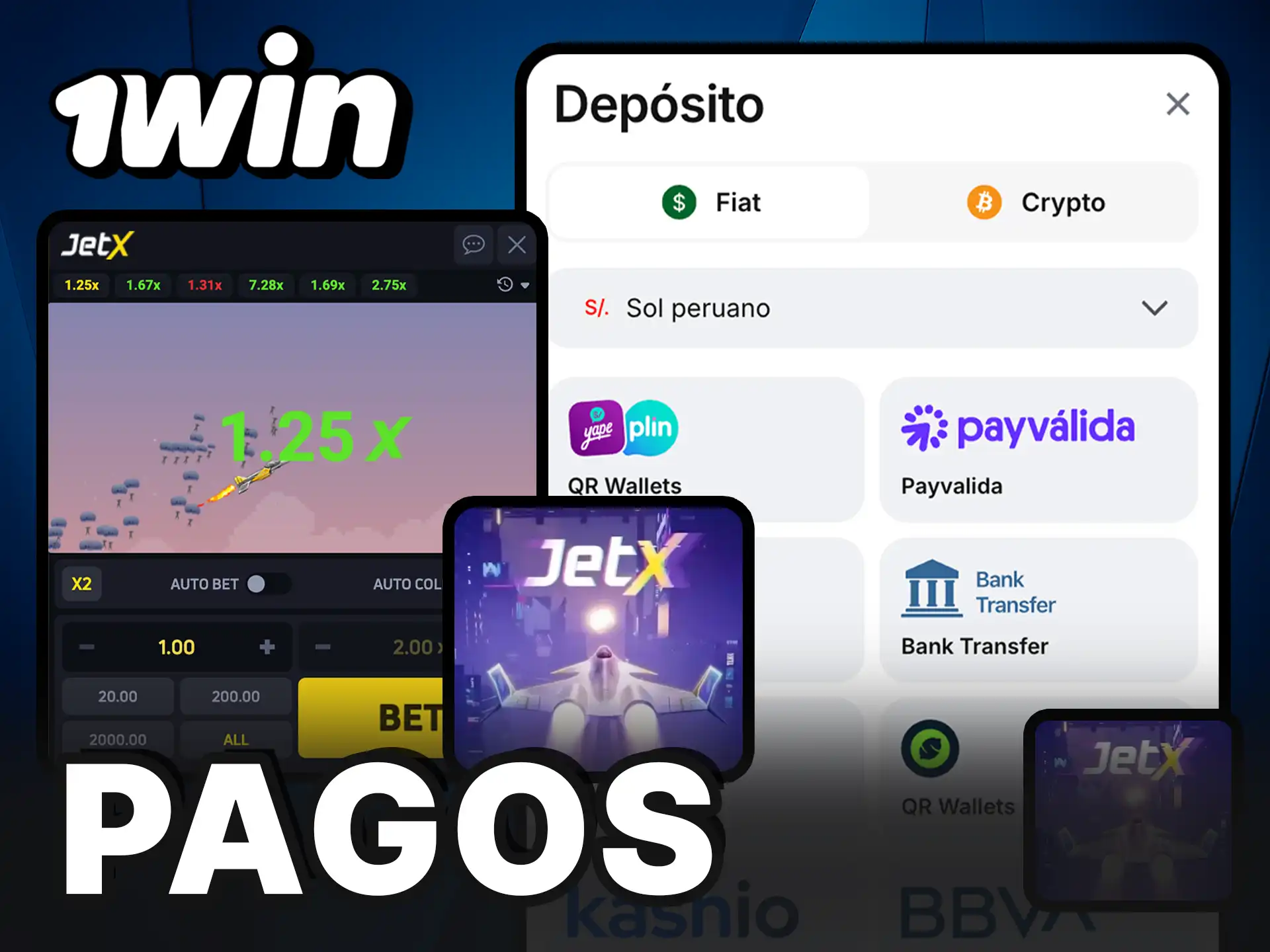 Gestiona los pagos de 1Win en JetX y retira tus ganancias de forma segura y rápida.