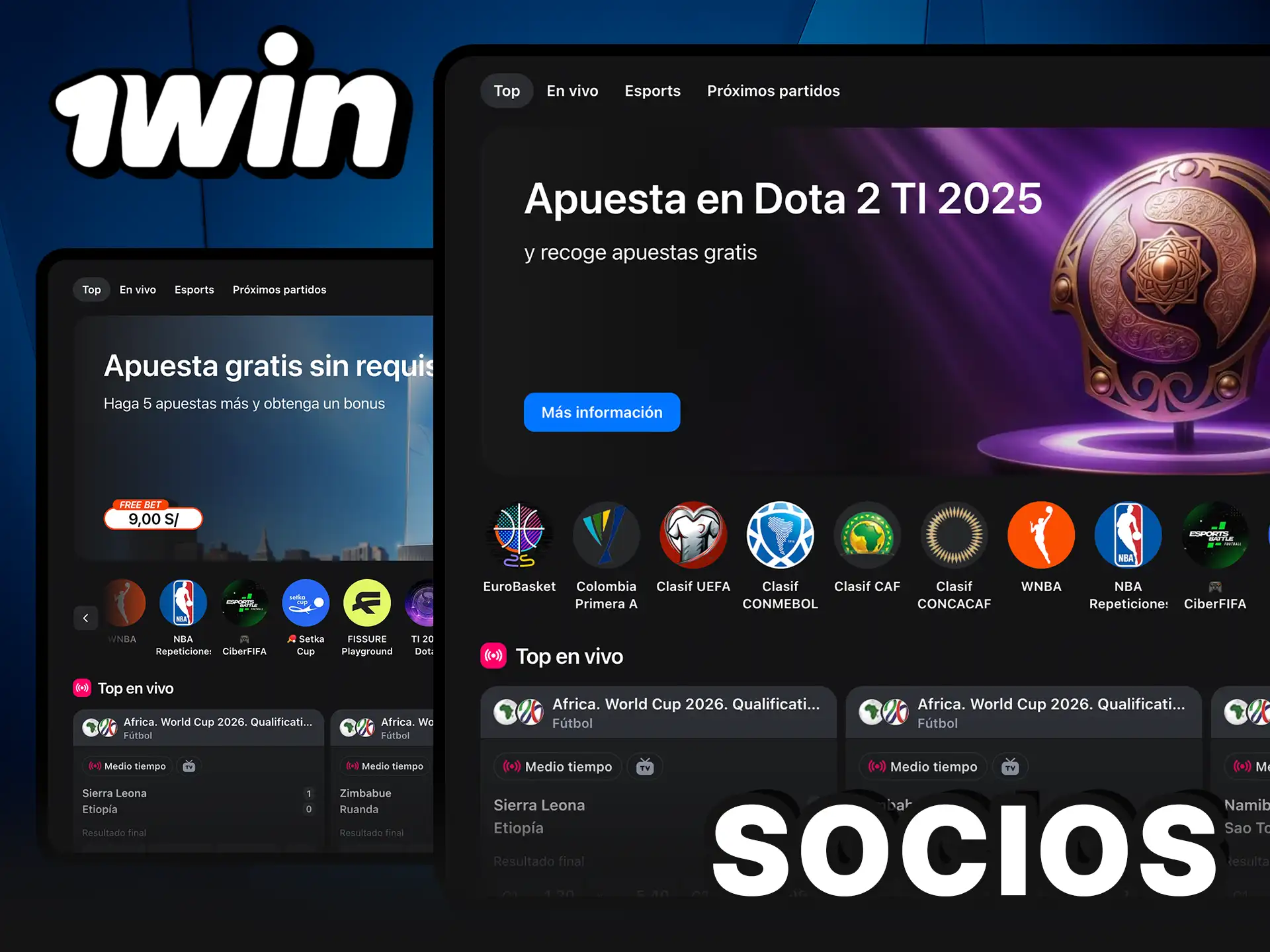 Socios confiables de 1Win en el mercado.