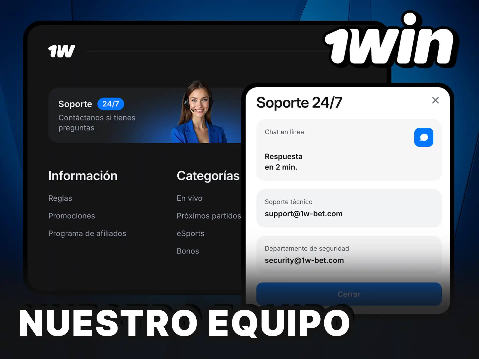 Conoce a nuestro equipo detrás de 1Win.