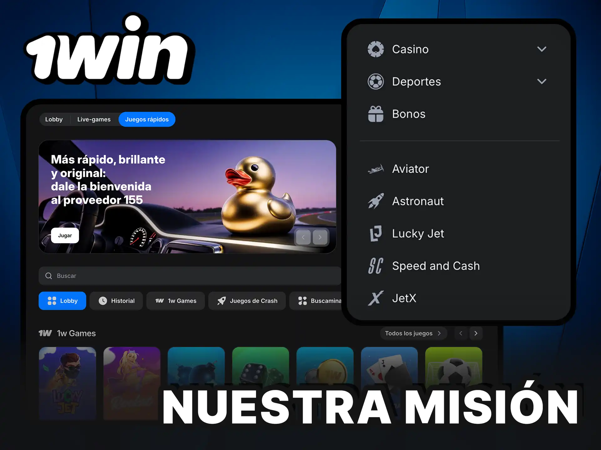 Nuestra misión en 1Win para brindarte la mejor experiencia.
