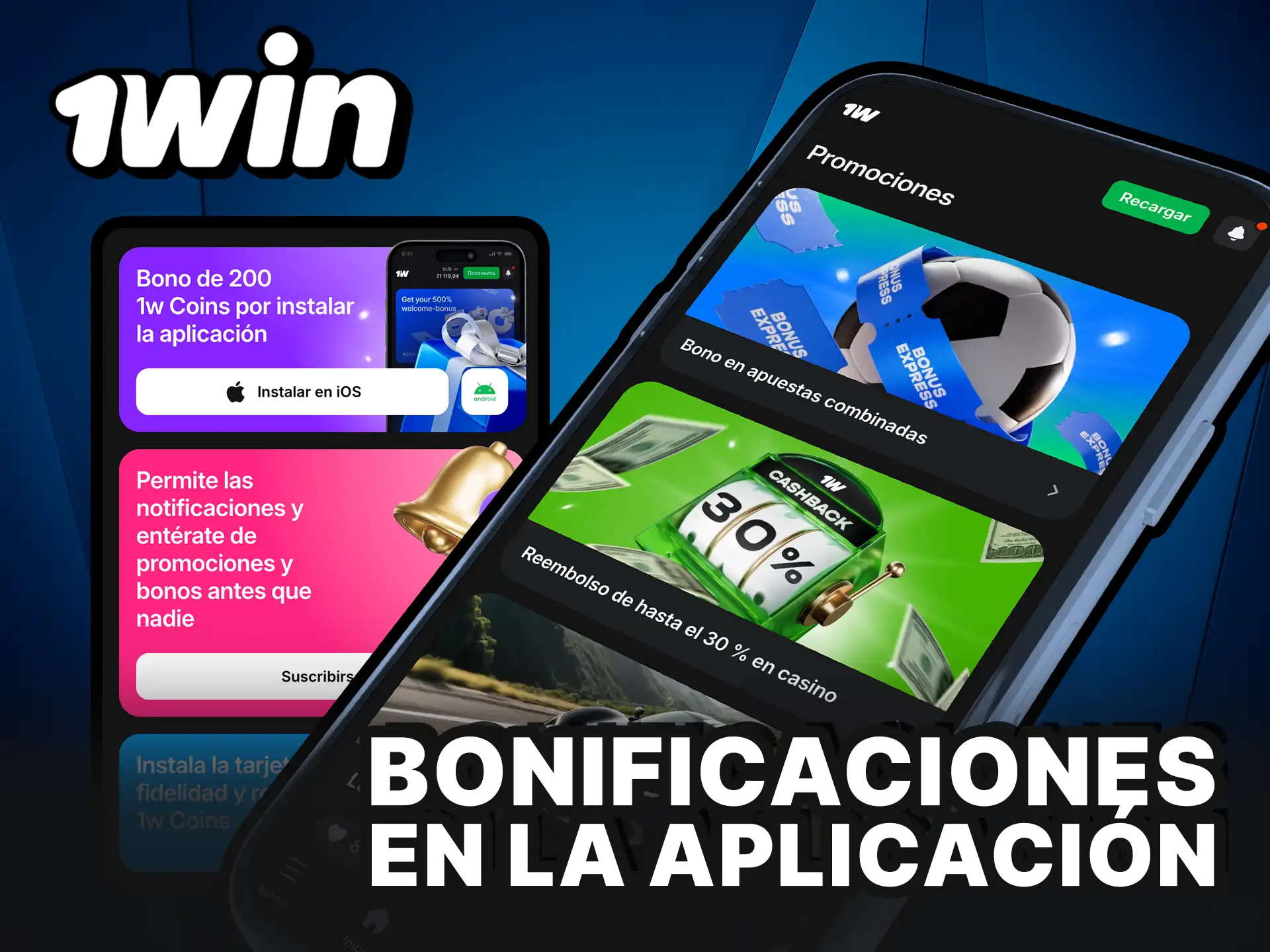 Bonificaciones exclusivas en la aplicación 1Win.