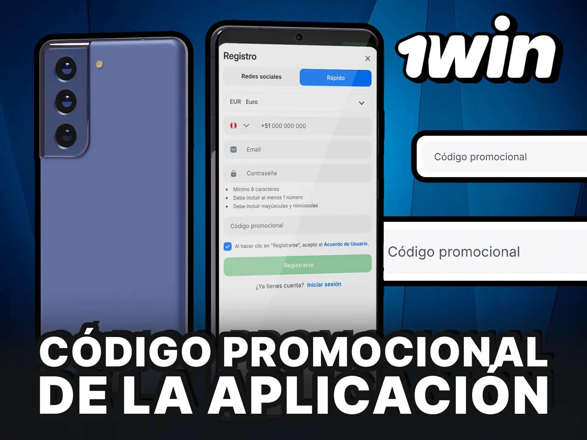 Código promocional de la aplicación 1Win para más premios.