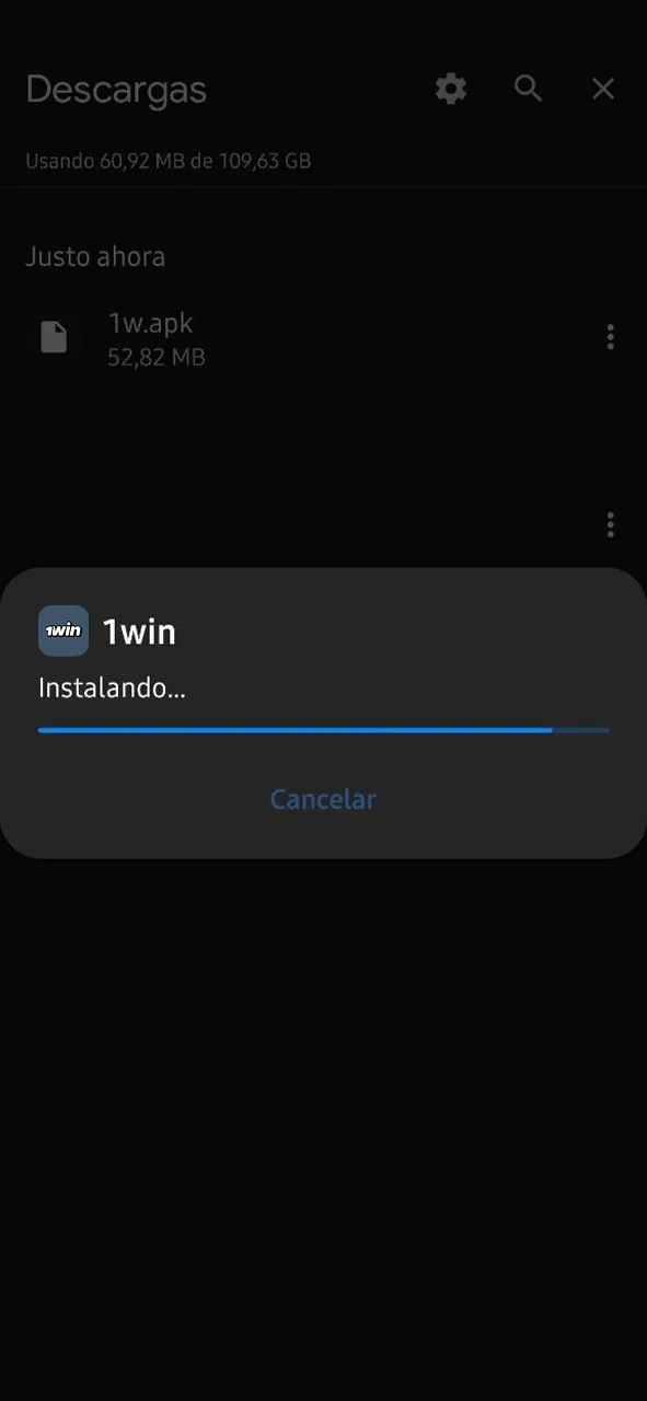 Instala la app 1Win en tu Android y disfruta del casino móvil.