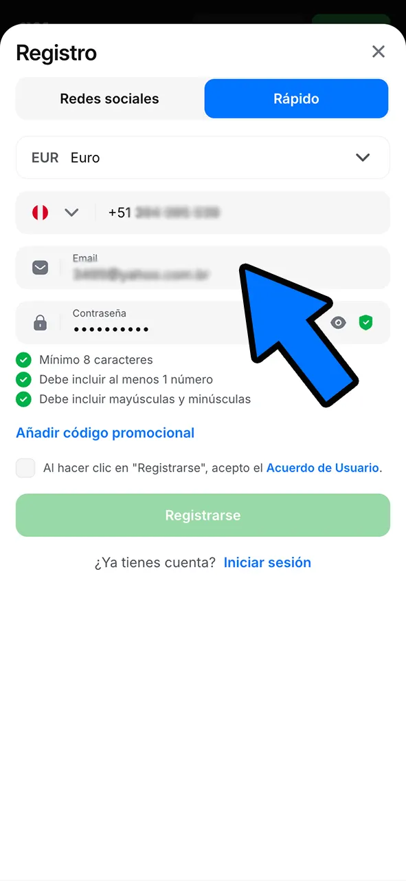 Introduzca sus datos en 1Win y acceda a las apuestas Esports.