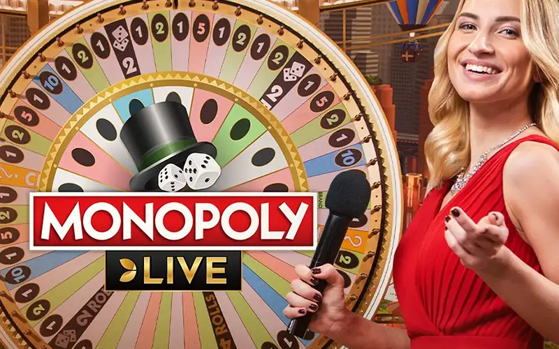 Vive la emoción de Monopoly Live en 1Win.