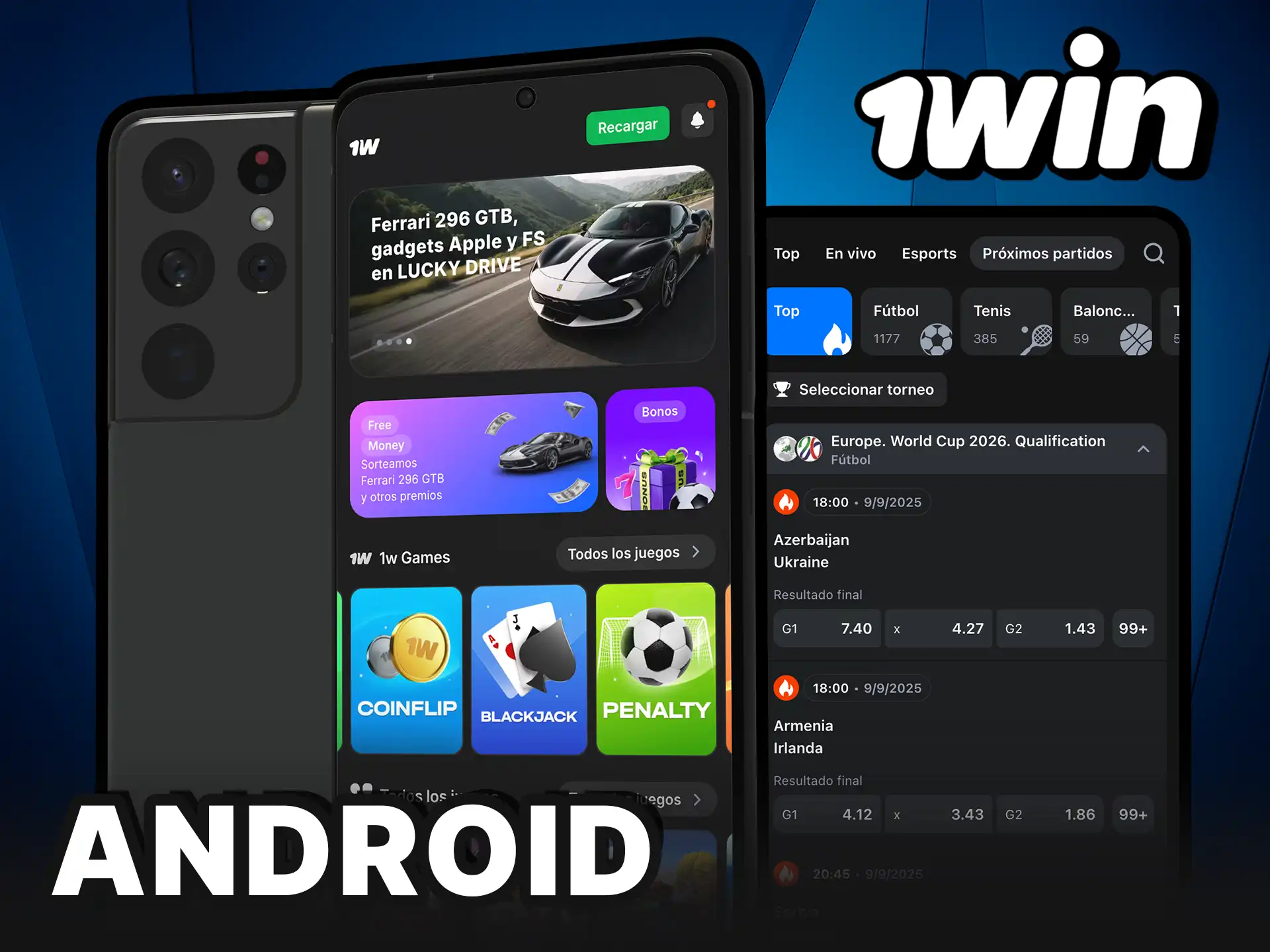 Descarga la aplicación 1Win para Android y juega en cualquier lugar.