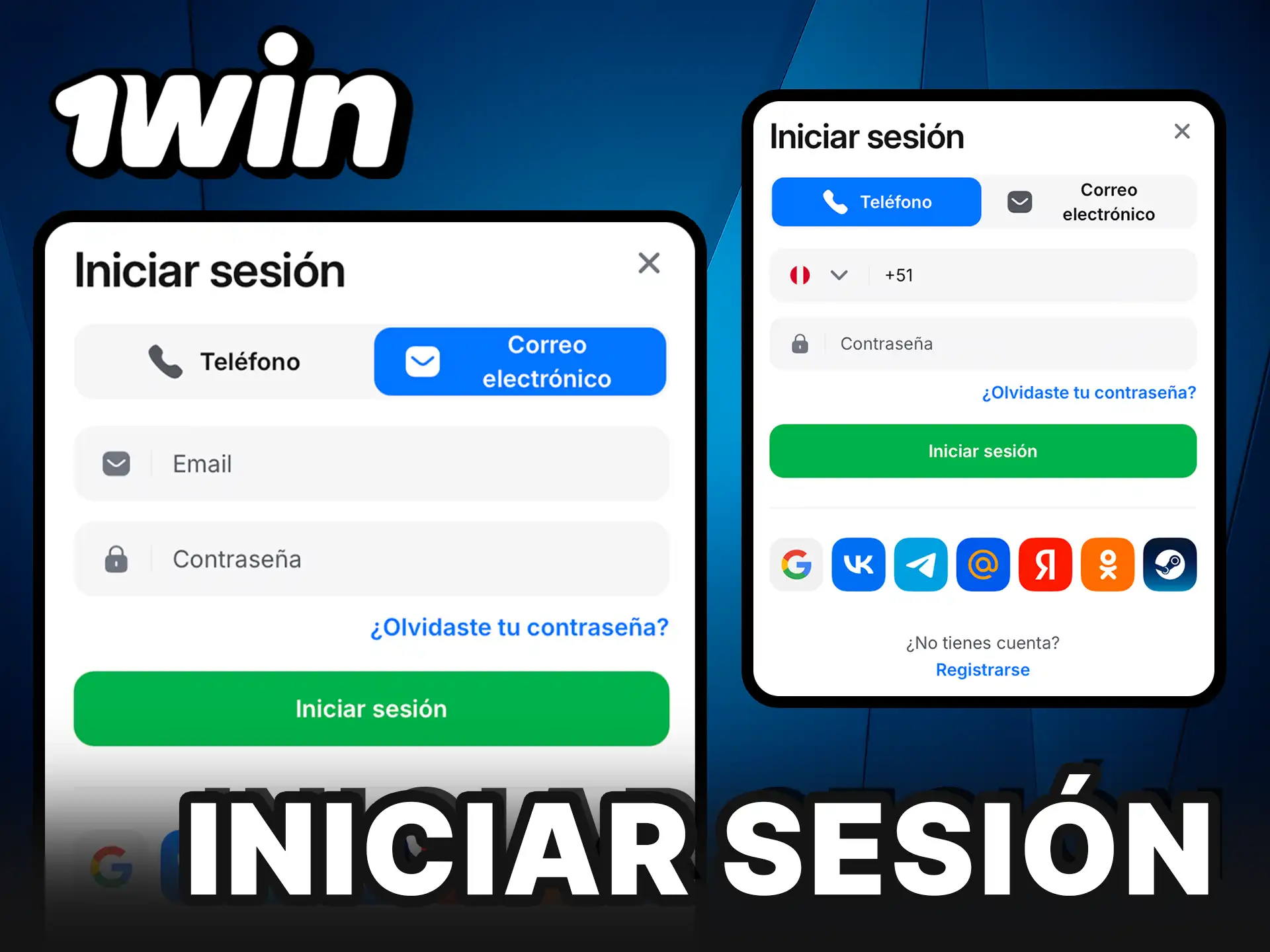 Iniciar sesión en 1Win y continuar con tus apuestas.