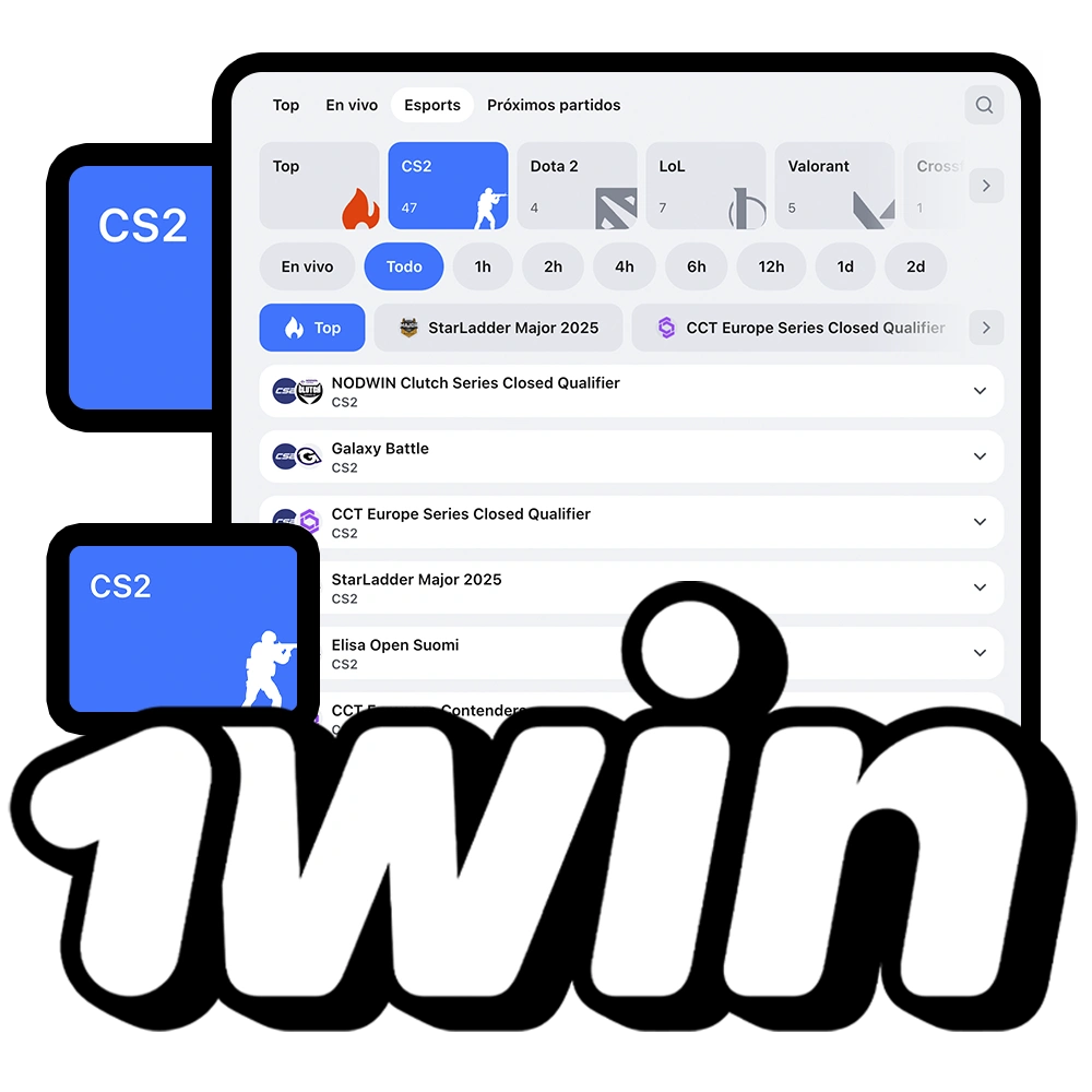 Haz apuestas en 1Win CS 2 en Perú y gana con la emoción de los eSports.
