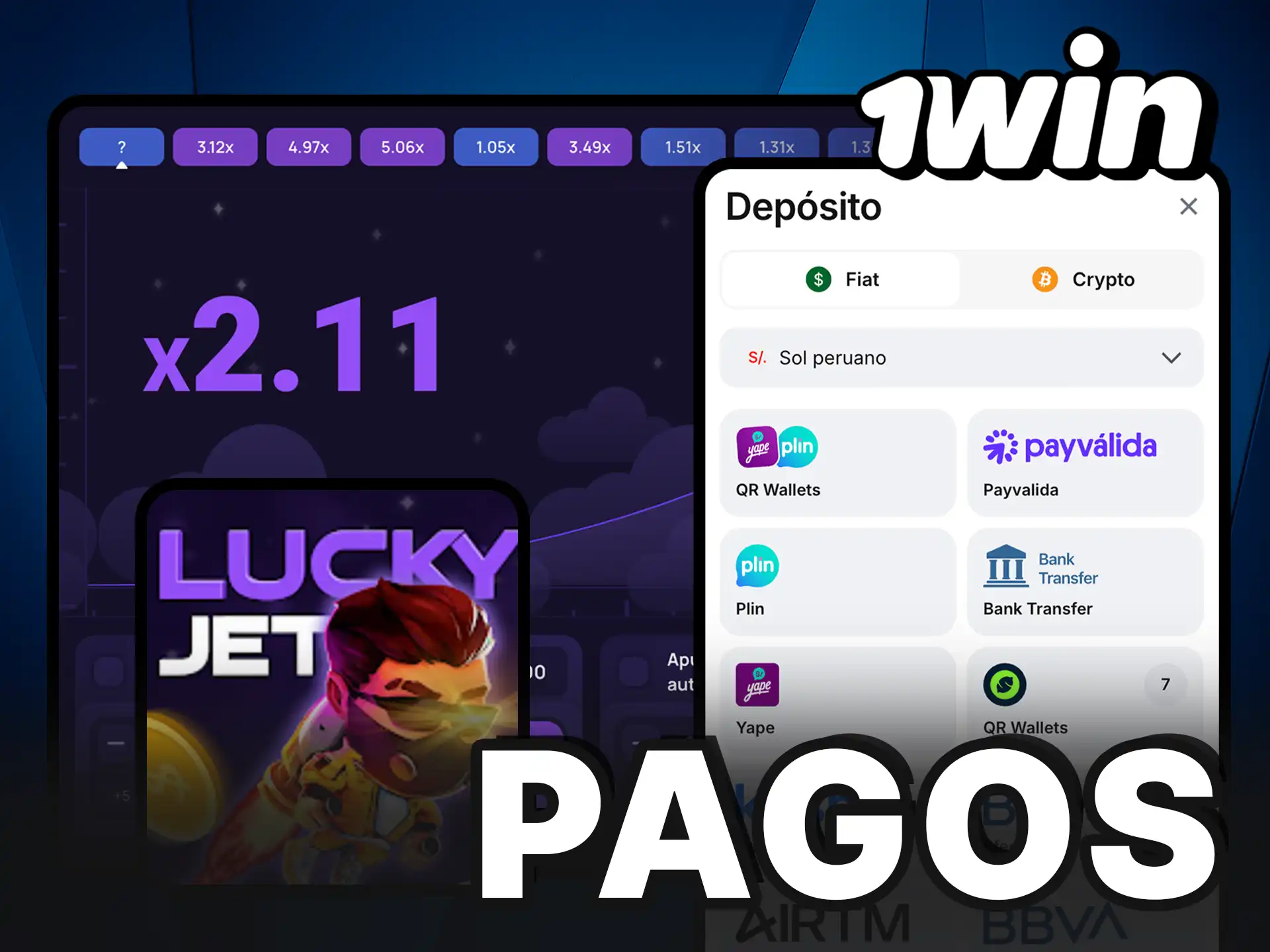Gestiona los pagos 1Win Lucky Jet y retira tus ganancias de forma segura y rápida.