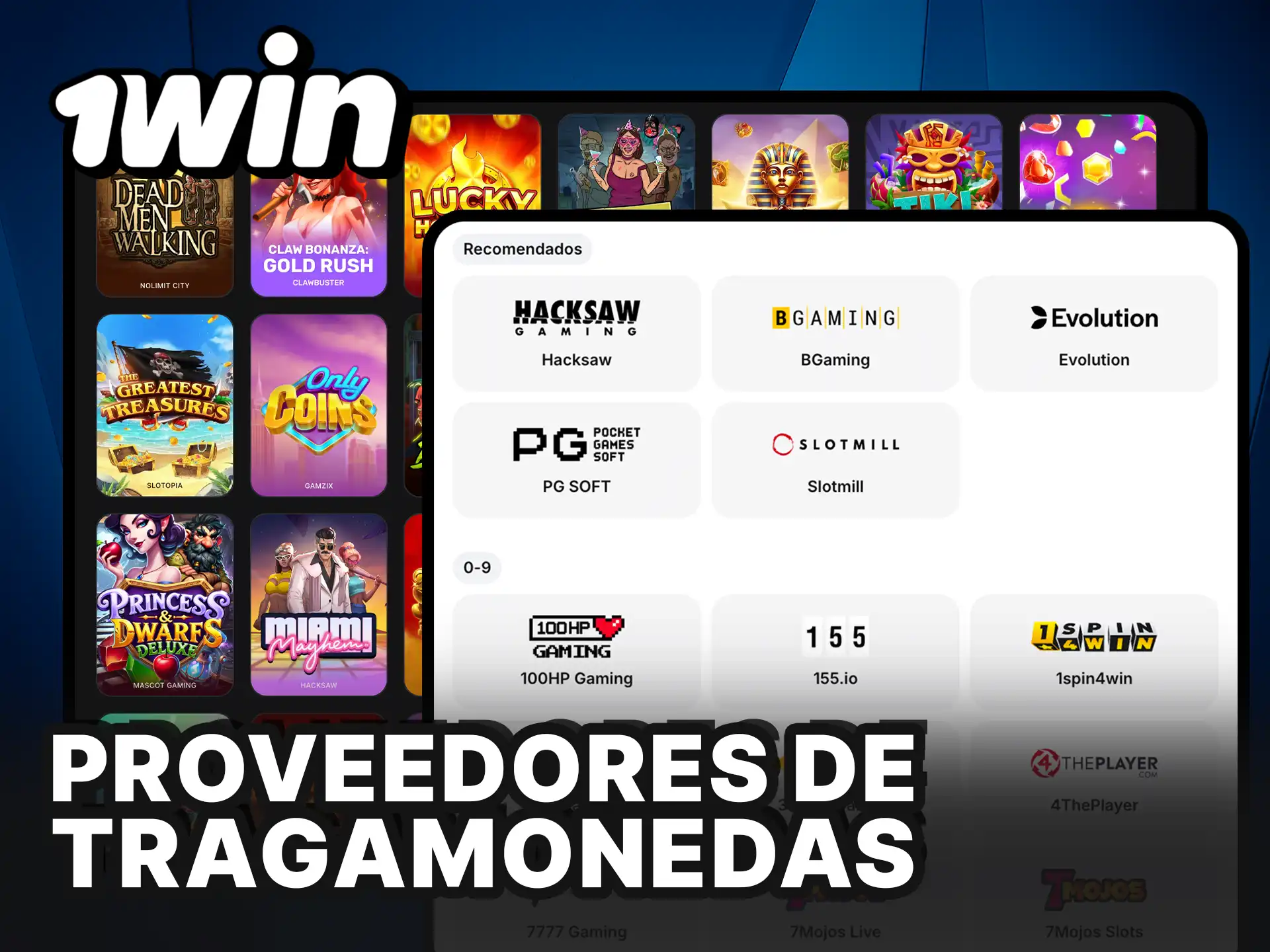 Conoce los principales proveedores de tragamonedas en 1Win y juega los mejores títulos.