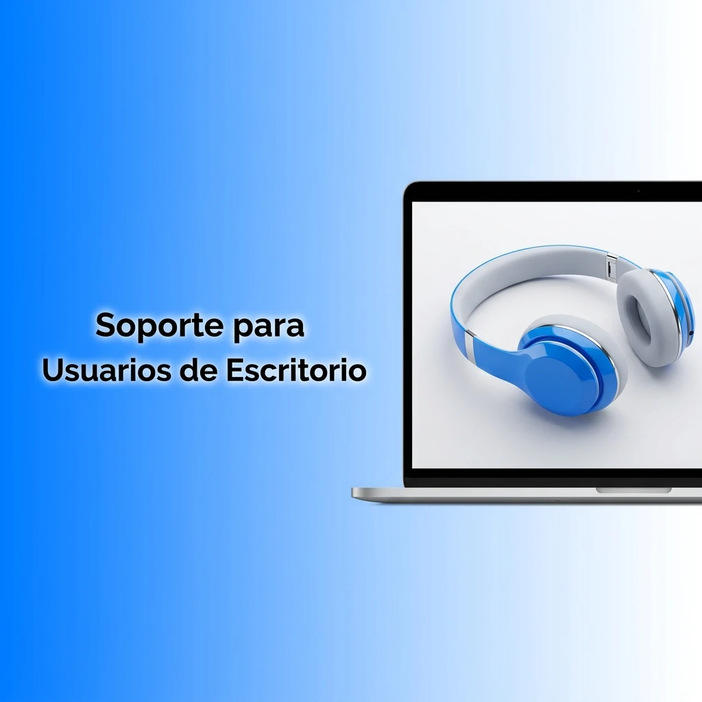 Soporte para usuarios de escritorio: chat en vivo, correo, Telegram y redes sociales disponibles 24/7