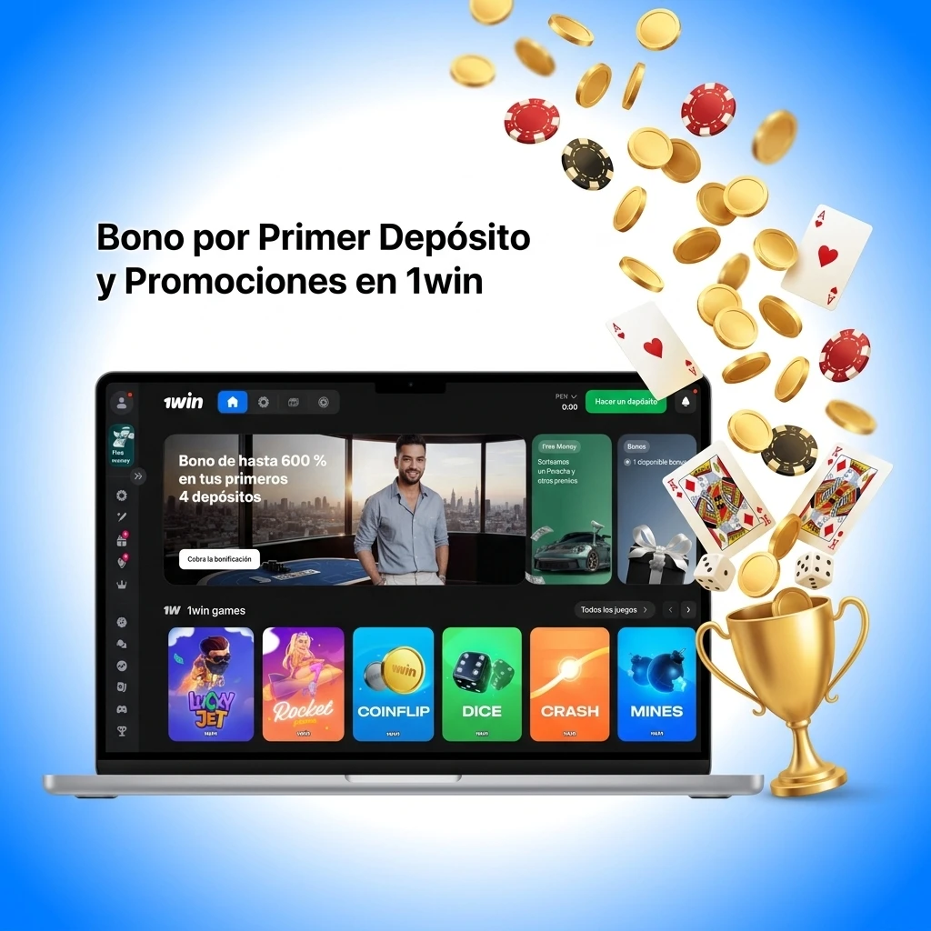 Bono de bienvenida 1win: hasta 150% en primeros 4 depósitos para casino y apuestas deportivas en Perú