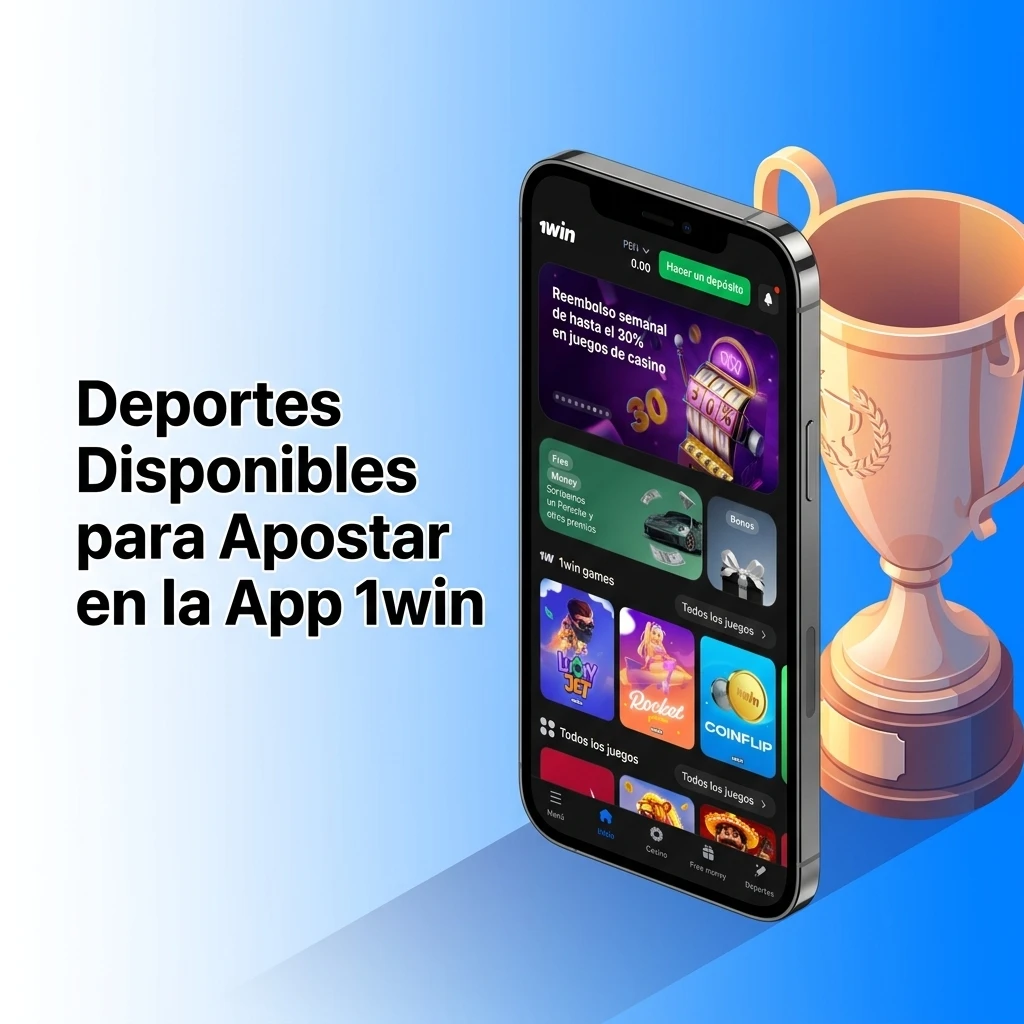 Deportes disponibles para apostar en app 1win: fútbol, NBA, tenis, MMA, esports y más en Perú